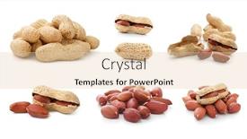  Presentation with peanut - Amazing slide set having set-of-peanut-fruits-dried backdrop and a lemonade colored foreground