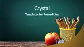  Presentation with metal fabricator - Audience pleasing slide deck consisting of set of pencils in metal backdrop and a ocean colored foreground