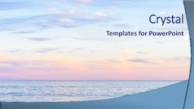 Presentation with ocean wave - PPT layouts featuring set of pictures background and a sky blue colored foreground