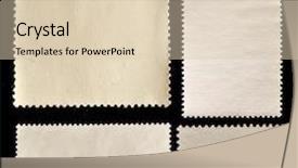  Presentation with stamp - Slide deck enhanced with set of post stamps reverse background and a lemonade colored foreground