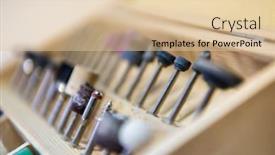  Presentation with precision - Colorful presentation theme enhanced with set-of-precision-tools backdrop and a lemonade colored foreground