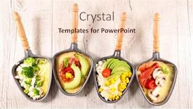  Presentation with hydroponics vegetables hydroponic vegetable - Presentation theme consisting of set-of-raclette-spoon background and a lemonade colored foreground