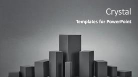  Presentation with web design - Cool new theme with set-of-rectangular-parallelepipedes backdrop and a gray colored foreground