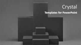  Presentation with engineering design - PPT layouts enhanced with set-of-rectangular-parallelepipedes background and a dark gray colored foreground