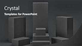  Presentation with engineering design - Beautiful PPT layouts featuring set-of-rectangular-parallelepipedes backdrop and a dark gray colored foreground