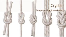  Presentation with rope - Slides having set of rope knots background and a lemonade colored foreground