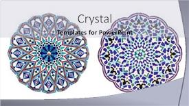  Presentation with mosaic - Presentation theme with set-of-round-detail background and a light gray colored foreground