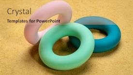  Presentation with strength - Slides with set-of-rubber-rings-hand background and a yellow colored foreground