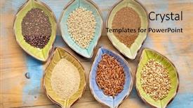  Presentation with gluten free - Beautiful slide set featuring set of six gluten free backdrop and a coral colored foreground