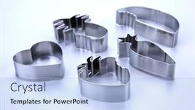  Presentation with cookie - Presentation design having set-of-six-nice-cookie background and a light blue colored foreground