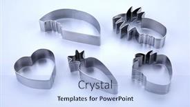  Presentation with cookie - Slide deck enhanced with set-of-six-nice-cookie background and a light blue colored foreground