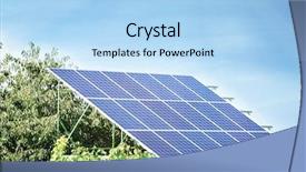 Presentation with solar light - Amazing presentation having set of solar panels backdrop and a light blue colored foreground