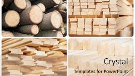  Presentation with pine - Presentation design with set of stacked wood pine background and a lemonade colored foreground