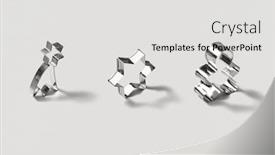  Presentation with christmas baking - PPT theme consisting of set-of-stainless-steel-cookie background and a light gray colored foreground