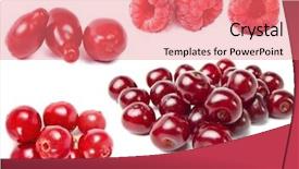  Presentation with groups - Beautiful PPT theme featuring set of sweet ripe red backdrop and a coral colored foreground