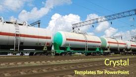  Presentation with fuel oil - Amazing presentation theme having set of tanks with oil backdrop and a tawny brown colored foreground