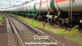  Presentation with oil tanks - Cool new presentation with set of tanks with oil backdrop and a violet colored foreground