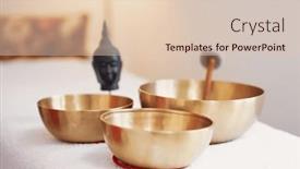  Presentation with sound - Presentation with set-of-tibetan-sound-bowl background and a lemonade colored foreground