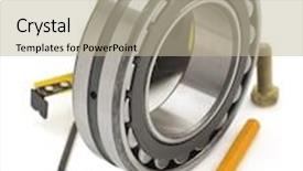  Presentation with tools - PPT theme with set of tools and instruments isolated on white background background and a mint green colored foreground