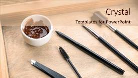  Presentation with correction - Cool new slides with set of tools for eyebrow backdrop and a lemonade colored foreground