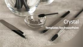  Presentation with correction - Amazing PPT layouts having set of tools for eyebrow backdrop and a gray colored foreground