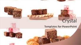  Presentation with turkish - Slide deck consisting of set of turkish delight background and a coral colored foreground