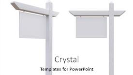  Presentation with blank signs - PPT layouts featuring set-of-two-blank-white background and a white colored foreground