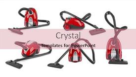  Presentation with set of sauces in white - Theme with set-of-vacuum-cleaners-isolated background and a coral colored foreground