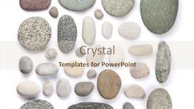  Presentation with stones - Audience pleasing PPT layouts consisting of set-of-various-sea-stones backdrop and a lemonade colored foreground