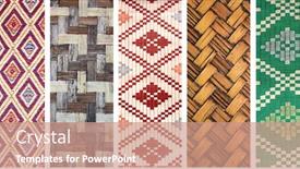  Presentation with vertical - Presentation design consisting of set-of-vertical-or-horizontal background and a coral colored foreground