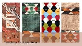  Presentation with vertical - Presentation design consisting of set-of-vertical-or-horizontal background and a coral colored foreground