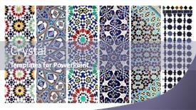  Presentation with vertical - Theme featuring set-of-vertical-or-horizontal background and a  colored foreground