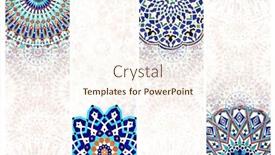  Presentation with vintage floral - Presentation design with set-of-vertical-or-horizontal background and a cream colored foreground