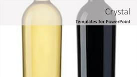  Presentation with bottles - Cool new PPT theme with set-of-white-and-red backdrop and a white colored foreground