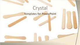  Presentation with ice cream - Slide deck with set-of-wooden-ice-cream background and a cream colored foreground