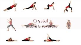  Presentation with young sing woman singing young - PPT layouts consisting of mental gymnastic - set of young woman doing background and a sky blue colored foreground