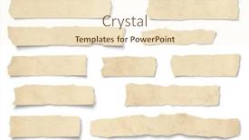  Presentation with vintage paper - Presentation theme enhanced with set-or-collection-of-ripped background and a cream colored foreground