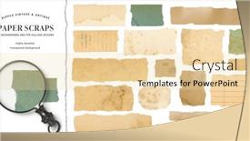  Presentation with vintage paper - Theme featuring set-orcollection-of-vintage background and a lemonade colored foreground