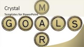  Presentation with smart goals - Presentation theme with set smart goals - motivational text background and a soft green colored foreground