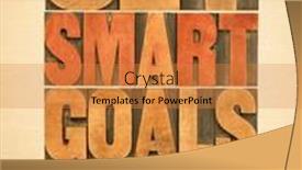  Presentation with goal setting - Theme featuring set-smart-goals-poster-word background and a gold colored foreground