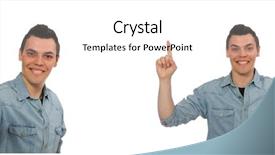  Presentation with young college student diagnosis of chlamydia - Presentation theme enhanced with set up university - young male student isolated background and a cream colored foreground