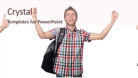  Presentation with young college student diagnosis of sti - Amazing presentation theme having set up university - young student isolated backdrop and a lemonade colored foreground