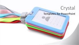  Presentation with blank - Slides enhanced with set-with-blank-badges background and a sky blue colored foreground