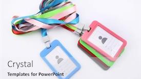  Presentation with blank - Slide set featuring set-with-blank-badges background and a sky blue colored foreground