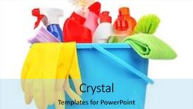  Presentation with product - PPT layouts having set with tools and product background and a cyan colored foreground
