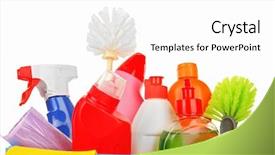  Presentation with tools - Audience pleasing PPT layouts consisting of set with tools and products backdrop and a  colored foreground