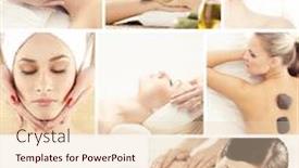  Presentation with oriental medicine - Colorful slide set enhanced with set with young and beautiful girls relaxing in spa woman in massaging salon traditional oriental therapy and massaging treatments health care and medicine concept backdrop and a lemonade colored foreground