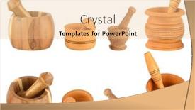  Presentation with mortar - Slides enhanced with set-wooden-mortar-and-pestle background and a lemonade colored foreground