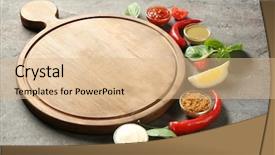  Presentation with sauces - Audience pleasing slide set consisting of set yogurt - wooden board different sauces backdrop and a lemonade colored foreground