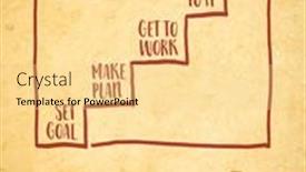  Presentation with goal setting - PPT theme featuring setting-and-reaching-goal background and a  colored foreground